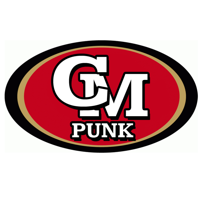 San Francisco 49ers CM Punk Logo fabric transfer